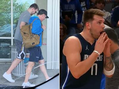  Luka Dončić uslikan ispred bolnice 