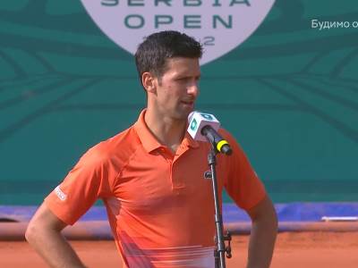  Đoković izjava nakon plasmana u finale Serbia Opena 