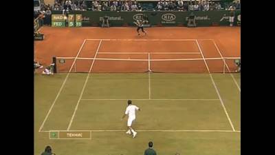  rafael nadal i rodžer federer egzibicioni meč na terenu pola trava pola šljaka 