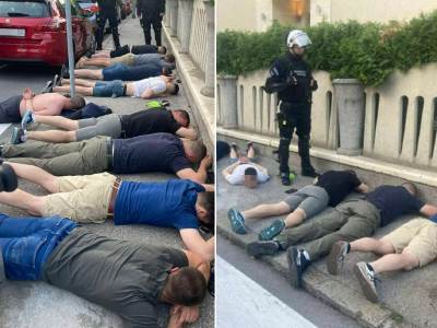  Fotografije hapšenja navijača zvezde i partizana 