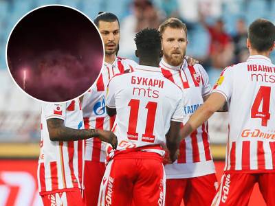  Navijači Makabija napravili vatromet ispred hotela gdje je smještena Zvezda 