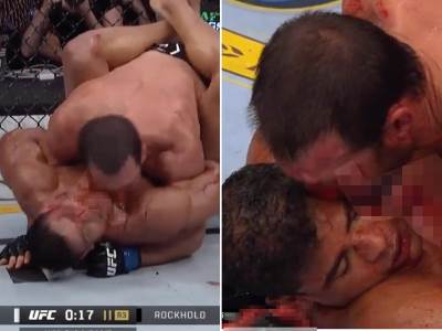  ufc borac razmazivao krv po licu rivala 