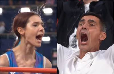  Dragutin topić slavlje nakon što je Angelina osvojila medalju 