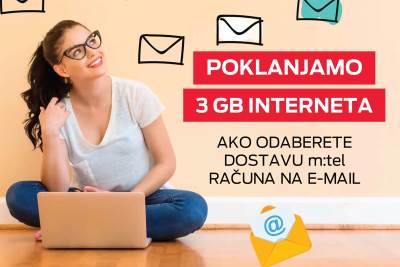  m:tel poklanja 3 GB mobilnog interneta 