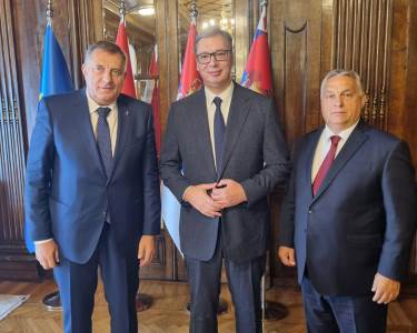  Sastanak Vučića, Orbana i Dodika 