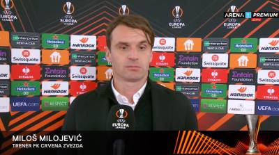  miloš milojević nakon utakmice crvena zvezda trabzon 