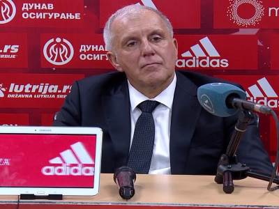  Željko Obradović press nakon derbija Zvezda Partizan 