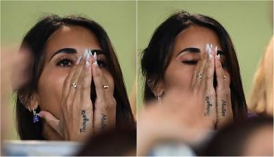  Supruga Lionela Mesija Antonela Rokuzo gleda utakmicu Argentina Australija 