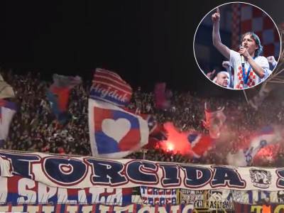  navijači hajduka vrijeđali luku modrića  