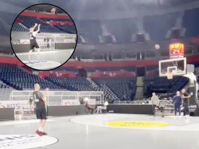  Opklada na treningu Partizana 