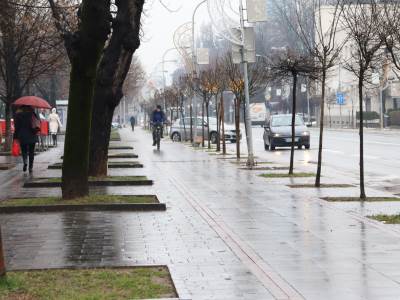  Vožnja bicikla zima. 