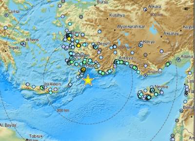  Snažan zemljotres na Rodosu 