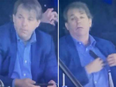  Vlasnik Čelsija igra igrice na utakmici 