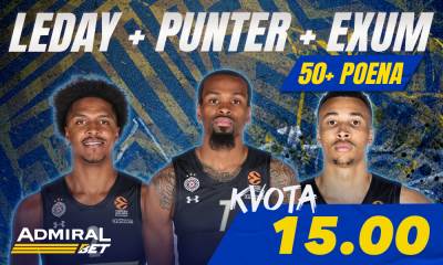  ADMIRALBET – ZAGARANTOVANO najveće kvote za igrače Euroleague i utakmice Lige šampiona! 