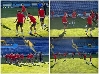  Trening Srbije na stadionu "Pod Goricom" u Podgorici 