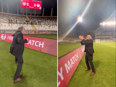  Hrvatski trener Petar Šegrt i navijači prave šou 