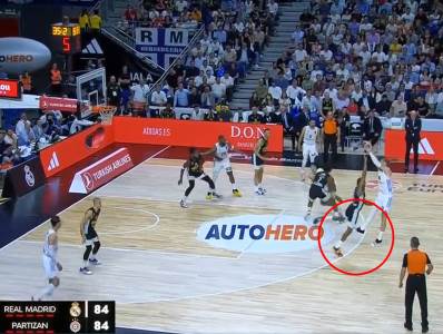  Sporna situacija na meču Real Madrid Partizan 