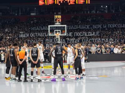  Partizan Real Madrid minuta ćutanja zbog ubistva u školi 