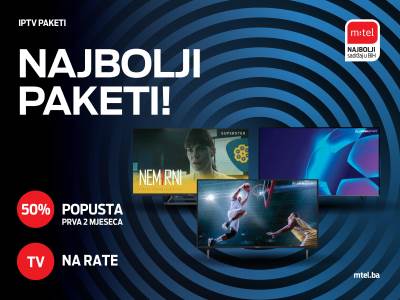  Birajte najbolje IPTV pakete, sada s popustom! 