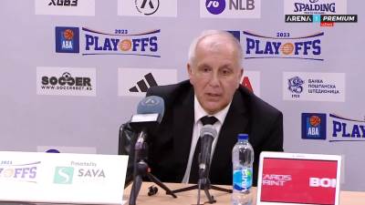  Željko Obradović poslije utakmice Zvezda - Partizan 