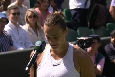  Arina Sabalenka u šoku zbog pitanja na Vimbldonu 