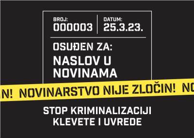  U utorak u Banjaluci protest protiv kriminalizacije klevete 