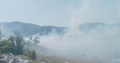  Požar u selu Međuljići kod Gacka 