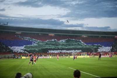  Koreografija Delija na utakmici sa Fiorentinom 