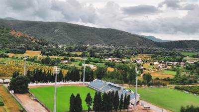  postavljeni reflektori na stadionu goška 
