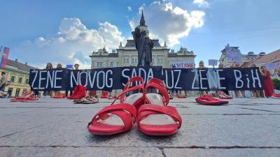  Protest protiv nasilja nad ženama u BiH i Novom Sadu 