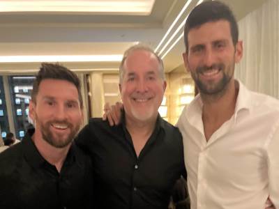  Zajednička Fotografija Lionel Mesi Novak Đoković 