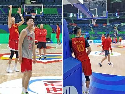  Košarkaši Kine trenirali pred meč sa Srbijom 