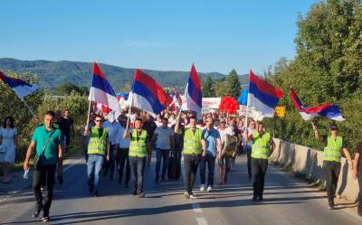  Protest na međuentitetskoj liniji 