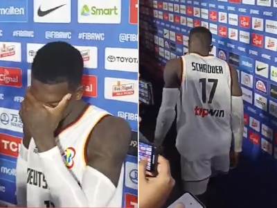  Denis Šruder nakon meča sa Letonijom 