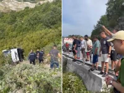  Autobus sletio u provaliju na putu Cetinje-Budva 