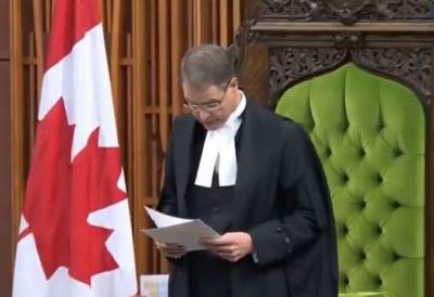  Predsjednik kanadskog parlamenta podnio ostavku 