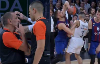  Završnica derbija Real Barselona faul sudija Belošević 