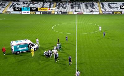  Strašna povreda fudbalera Čukaričkog protiv Vojvodine 