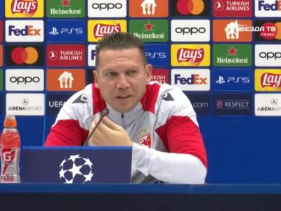  Barak Bahar pred utakmicu Crvena zvezda Mančester siti 