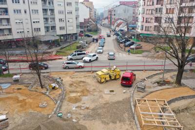  Kružni tok u Ulici Gavre Vučkovića u Banjaluci 