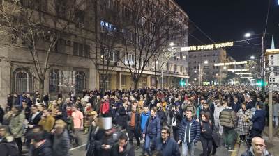  Protest opozicije ispred RIK-a u Beogradu 