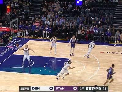  Nikola Jokić dodavanje preko cijelog terena 