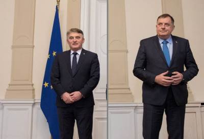  Dodik i Komšić u vrijeme dok su obojica bili članovi Predsjedništva BiH 