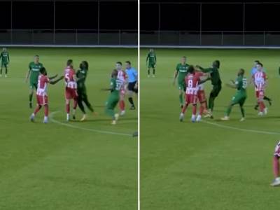  Crvena zvezda Botev snimak tuče  