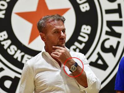  Predsjednik Partizana Ostoja Mijailović na ruci nosi sat od oko 33.000 evra 
