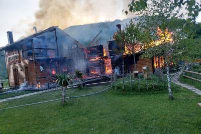  Izgorio restoran u Ribniku 