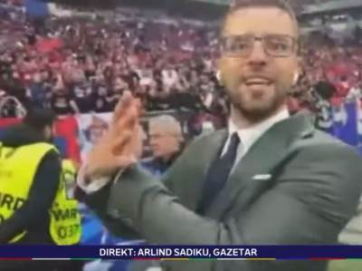  albanski novinar provocirao navijace srbije 