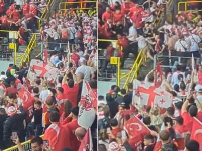  tuca navijaca turske i gruzije na euro 2024 video snimak 