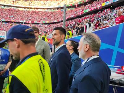  Novak Đoković stigao na utakmicu Srbiju Danska 