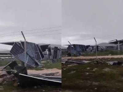  Vjetar uništio solarnu elektranu 